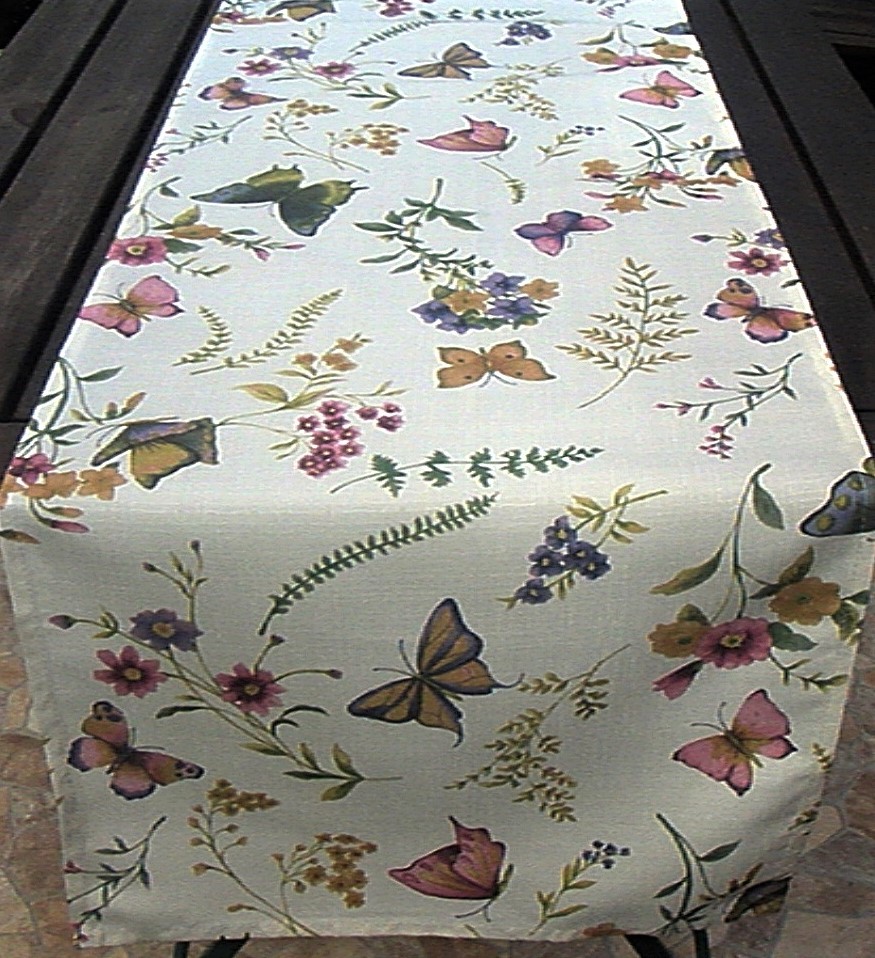 Schmetterling 5064 Tischdecken 130*170cm Ecrue Mitteldecke Tischtuch für Gartent 